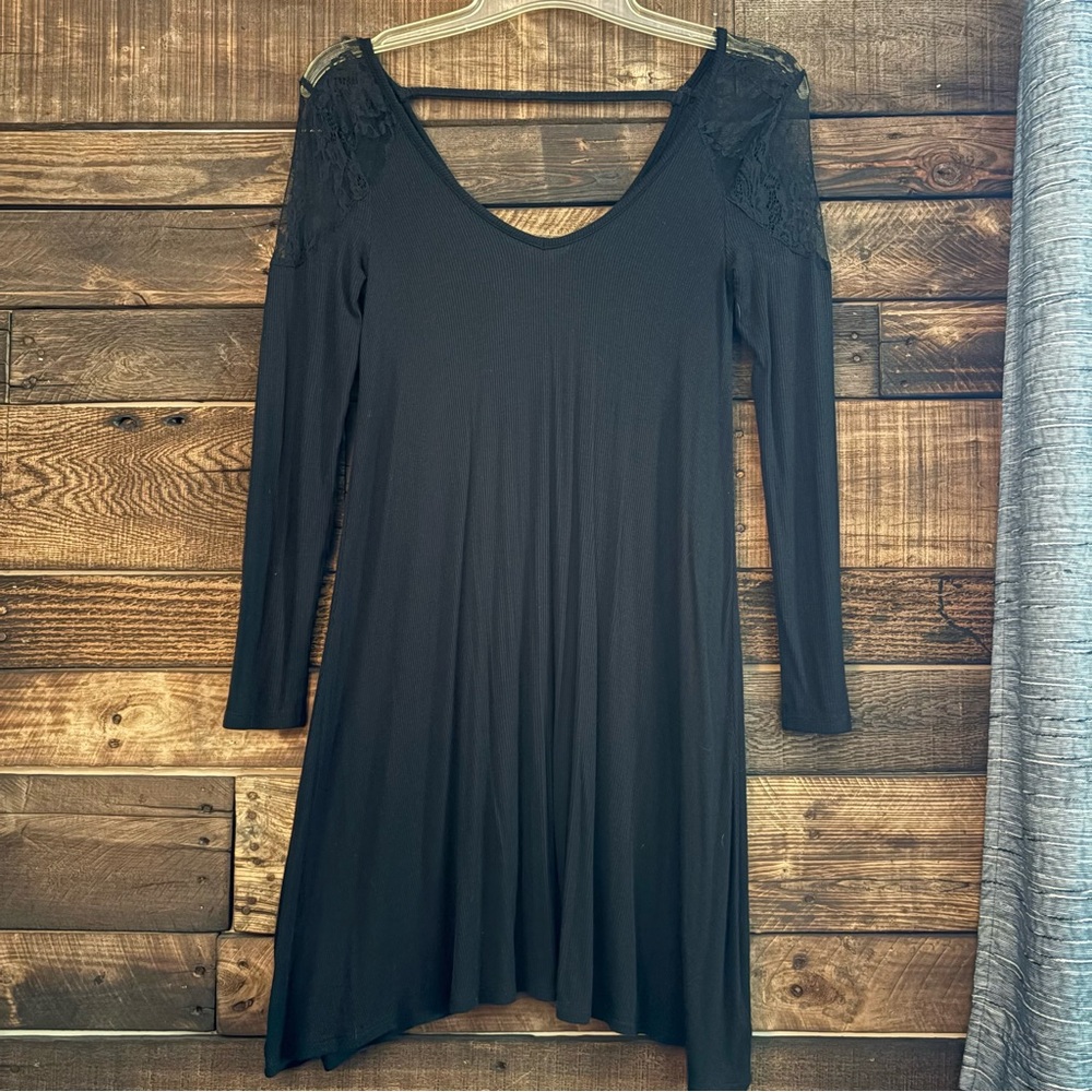 American Eagle Black Long Sleeve Dress